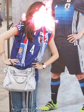 ハンドバッグを使った サッカー観戦 のレディース人気ファッションコーディネート Wear