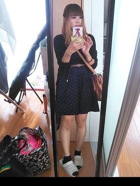 「BACKS（バックス）のアイテム（バッグ）」を使った、★ハマ★さん（レディース・153cm）の冬コーディネート