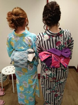 「アイテム（浴衣、グリーン系）」を使った、★ハマ★さん（レディース・153cm）の夏コーディネート