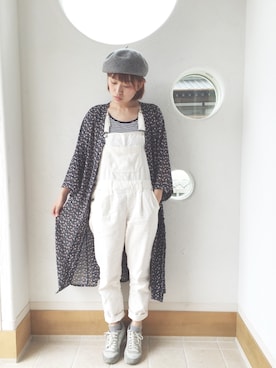 「RETRO GIRL（レトロガール）のアイテム（シャツワンピース）」を使った、きゃのさん（レディース・155cm）の春コーディネート