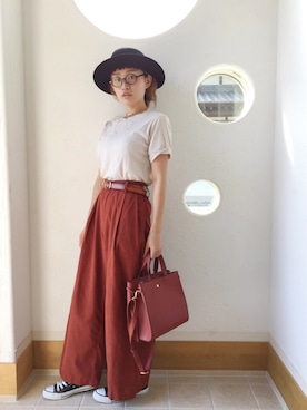 「CONVERSE（コンバース）のconverse（コンバース） ALL STAR OX（オールスターOX）（スニーカー）」を使った、きゃのさん（レディース・155cm）の秋コーディネート