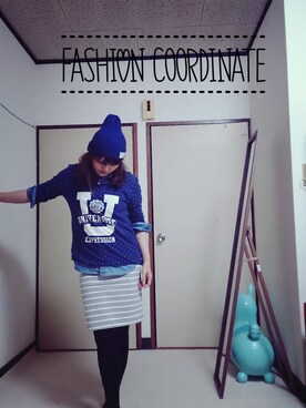 「スウェット×シャツ」｜あきさん（レディース・150cm）の冬コーディネート