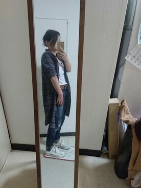 「テーパードデニム」｜あきさん（レディース・150cm）の秋コーディネート