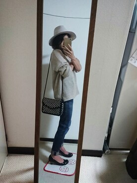 「テーパードデニム」｜あきさん（レディース・150cm）の秋コーディネート