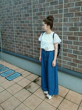 「おだんごヘア」｜chan♪さん（レディース・156cm）の夏コーディネート