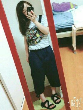 「ドラフトCLB」｜michan.chan.chanさん（レディース・152cm）の夏コーディネート