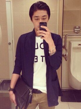 「agnes b」｜Shota Kitamuraさん（メンズ・176cm）の夏コーディネート