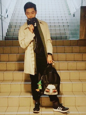 「zakka w（zakka w）のアイテム」を使った、Shota Kitamuraさん（メンズ・176cm）の冬コーディネート