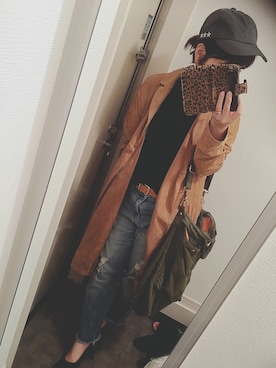 「AVAN LILY（アヴァンリリィ）のアイテム（その他アウター）」を使った、natsukiさん（レディース・156cm）の秋コーディネート