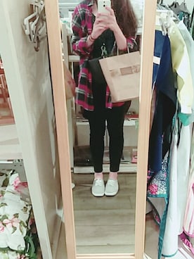 「NET（ネット）のアイテム（その他パンツ、ブラック系）」を使った、cincinさん（レディース・160cm）の夏コーディネート