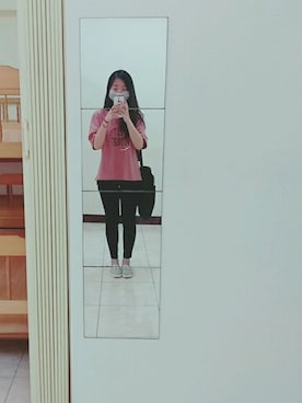 「NET（ネット）のアイテム（その他パンツ、ブラック系）」を使った、cincinさん（レディース・160cm）の夏コーディネート