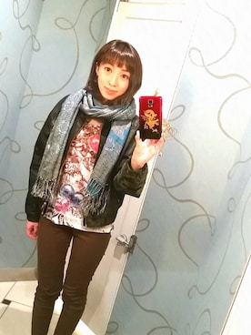 「パンク」｜「アイテム（ブルゾン）」を使った、SEVENさん（レディース・160cm）の春コーディネート