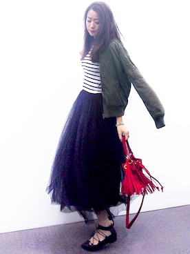 「COMMONWARE AMERICAN RAG CIE&Magine（コモンウェアアメリカンラグシーアンド マージン）のアイテム」を使った、NICOさん（レディース・158cm）の秋コーディネート