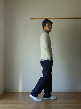 「Tieasy」｜comoda上西猛夫さん（メンズ・168cm）の冬コーディネート