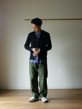 comoda上西猛夫さん（メンズ・168cm）の冬コーディネート