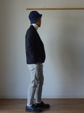 「Tieasy」｜comoda上西猛夫さん（メンズ・168cm）の冬コーディネート