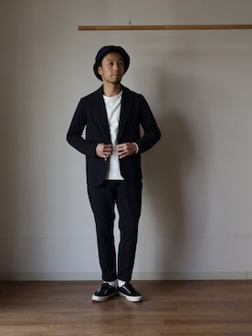 comoda上西猛夫さん(メンズ・168cm)の冬コーディネート