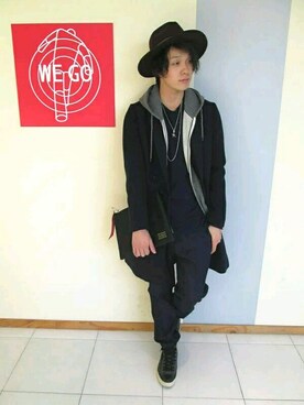 しんどうけいし(22)使用「WEGO（◆WEGO/チェスターダブルコート）」的時尚穿搭