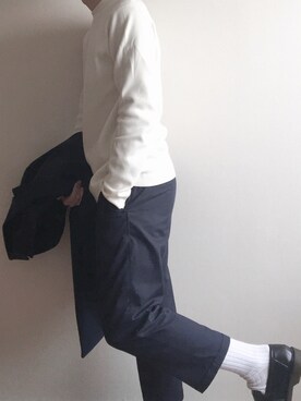 「HARE（ハレ）のアイテム（ソックス/靴下）」を使った、Koさん（メンズ・169cm）の秋コーディネート