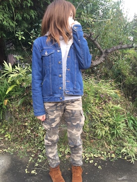 「すっぴん」｜「アイテム（ジャケット/アウター）」を使った、yoppiiiさん（レディース・159cm）の秋コーディネート