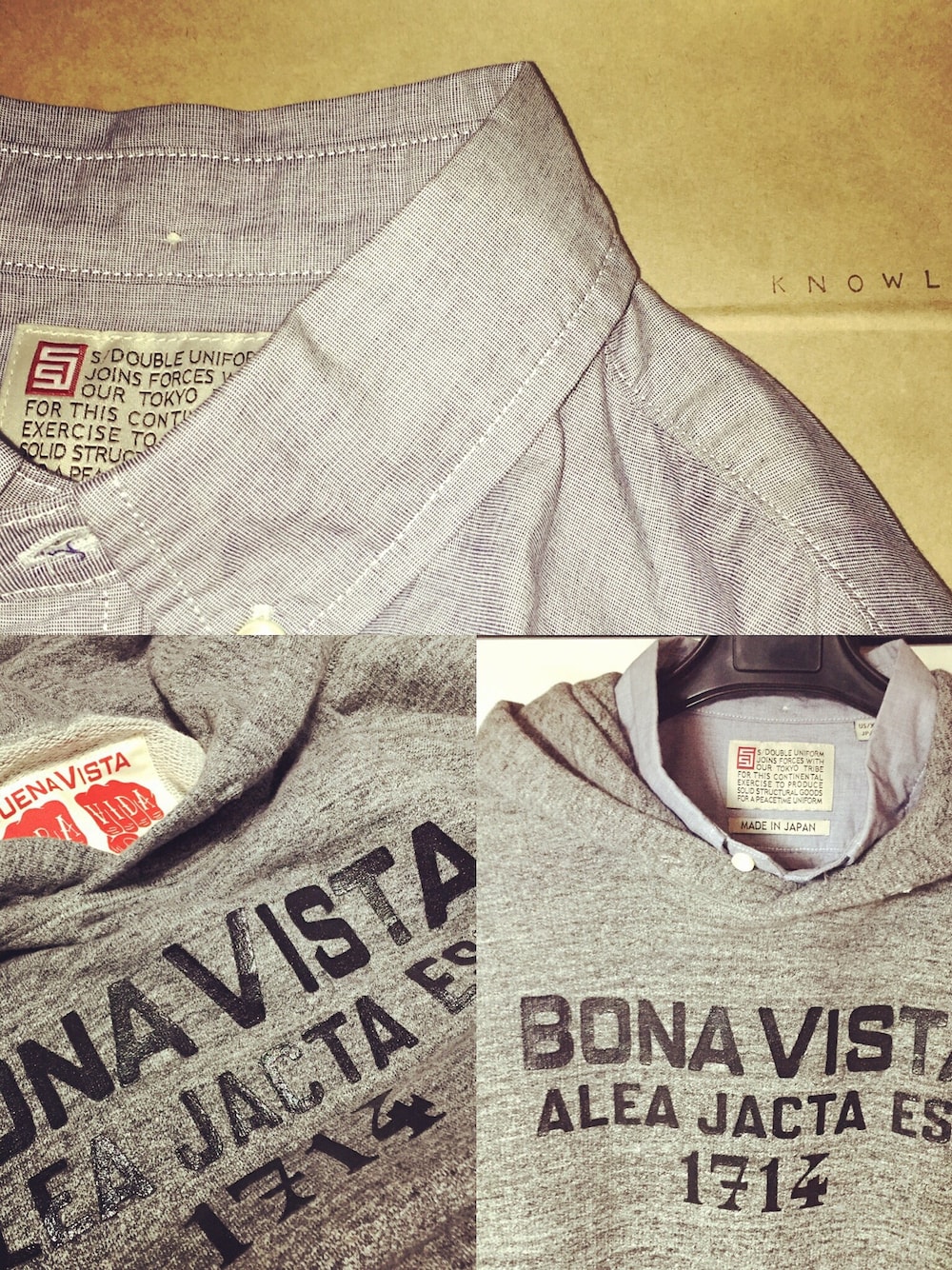 「S/DOUBLE、BUENA VISTA、オックスフォードシャツ、オックスフォード、パーカー、パーカー×シャツ」｜「BEAMSの○S/DOUBLE / CLASSIC OX SHIRT（シャツ/ブラウス、ブルー系）」を使った、#rawsneaker.さん（メンズ・160cm）の冬コーディネートの1枚目の写真
