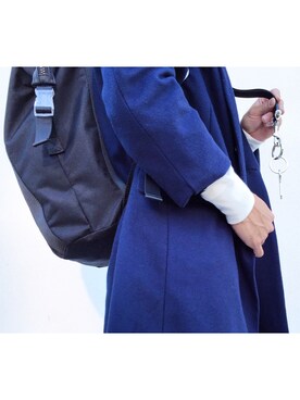 「GIVENCHY」｜「アイテム（チェスターコート）」を使った、ゆたさん（メンズ・175cm）の秋コーディネート