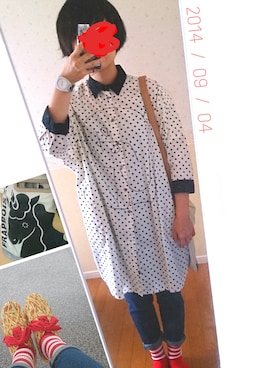 「STUDY（スタディー）のアイテム」を使った、fukaさん（レディース・159cm）の秋コーディネート