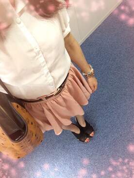 中島愛蘭さん（レディース・156cm）の夏コーディネート
