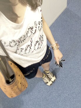 中島愛蘭さん（レディース・156cm）の夏コーディネート