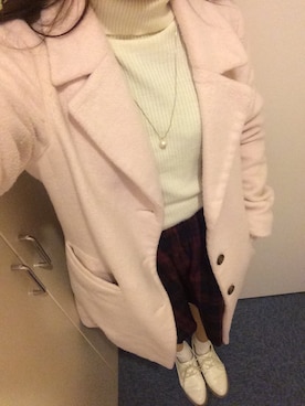 中島愛蘭さん（レディース・156cm）の冬コーディネート