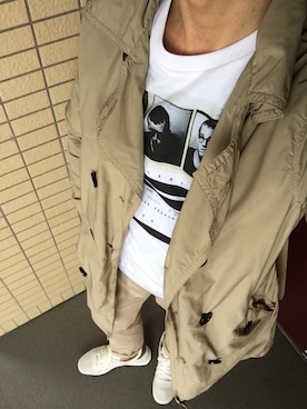 「TATRAS（タトラス）のアイテム（トレンチコート）」を使った、osamusiさん（メンズ・164cm）の春コーディネート