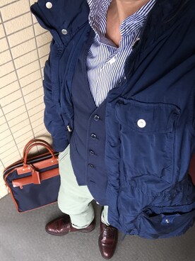 「TATRAS（タトラス）のアイテム（ミリタリージャケット）」を使った、osamusiさん（メンズ・164cm）の春コーディネート