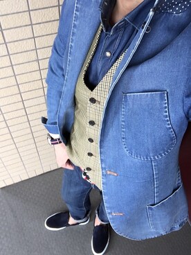 「Ambassadors（アンバサダーズ）のアイテム」を使った、osamusiさん（メンズ・164cm）の春コーディネート