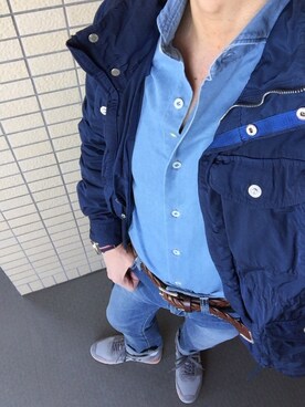 「TATRAS（タトラス）のアイテム（ミリタリージャケット）」を使った、osamusiさん（メンズ・164cm）の春コーディネート