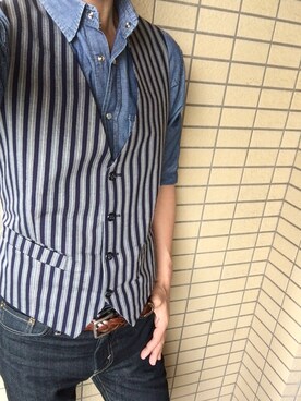 「Bevilacqua（ベヴィラクア）のアイテム」を使った、osamusiさん（メンズ・164cm）の夏コーディネート