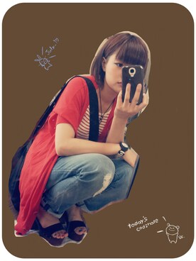 おくやま さきさんのコーディネート