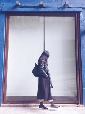 Jackieさん（レディース・173cm）の冬コーディネート