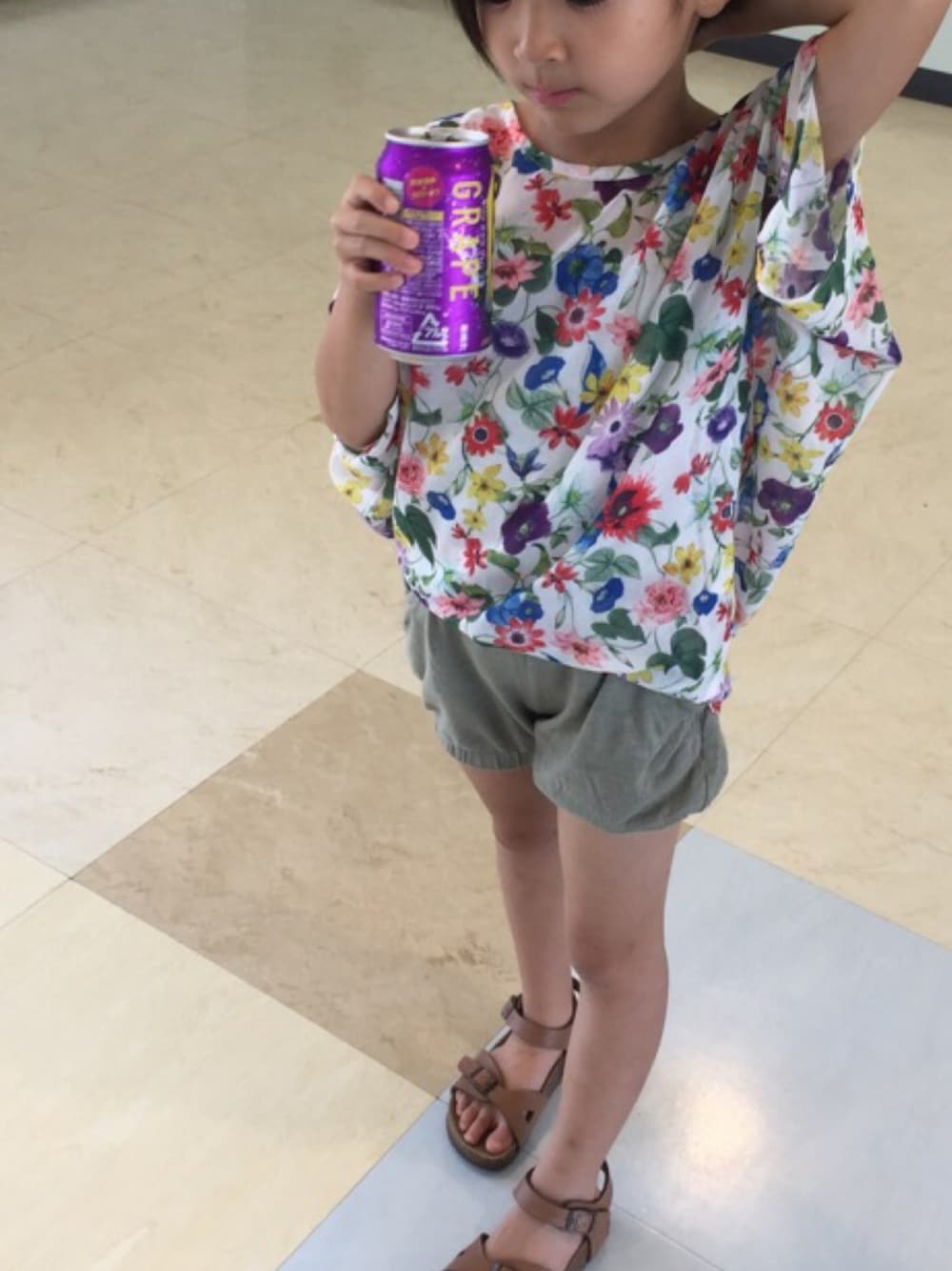 「FITHのアイテム（シャツ/ブラウス、その他）」を使った、ぎんさん（キッズ・110cm）の夏コーディネートの1枚目の写真