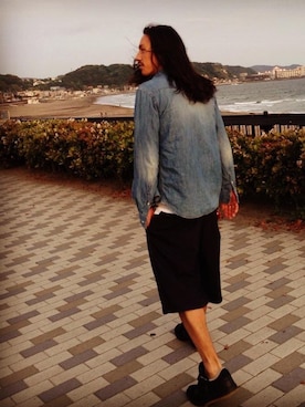 「アイテム（シャツ/ブラウス）」を使った、R.Moritaさん（メンズ・174cm）の春コーディネート