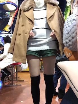 「MURUA（ムルーア）のアイテム」を使った、ゆゆさん（レディース・159cm）の冬コーディネート