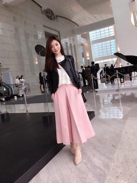 「AIR SPACE（エアースペース）のアイテム（ジャケット/アウター）」を使った、Helen Lin海倫さん（レディース・159cm）の春コーディネート