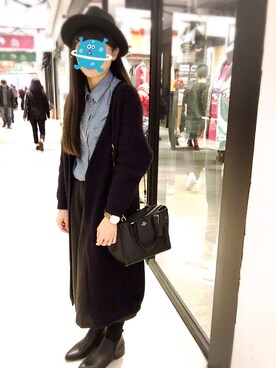 Moriさん（レディース・158cm）の冬コーディネート