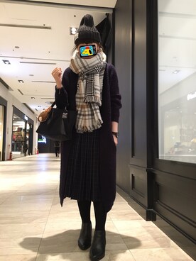 Moriさん（レディース・158cm）の冬コーディネート