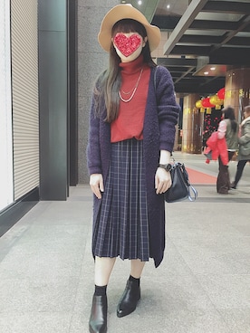 Moriさん（レディース・158cm）の冬コーディネート