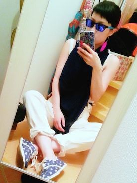 「海外セレブ風」｜「アイテム（オールインワン・サロペット）」を使った、REI8611さん（レディース・157cm）の夏コーディネート