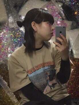 「ANDERSSON BELL（アンダースンベル）のアイテム（トップス）」を使った、ナナセさん（レディース・161cm）の春コーディネート