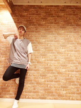 「明日は休み♡」｜SHOUTAさん（メンズ・172cm）の春コーディネート