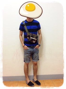 「アイテム（ボディバッグ/ウエストポーチ）」を使った、Myronさん（メンズ・168cm）の春コーディネート