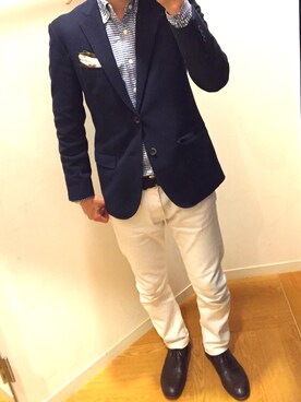 「NOLLEY’S（ノーリーズ）のアイテム（トップス）」を使った、ばなさん（メンズ・172cm）の春コーディネート