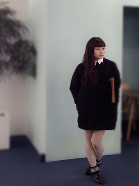 「I am I （アイアムアイ）のアイテム（シューズ）」を使った、きなこさん（レディース・154cm）の春コーディネート